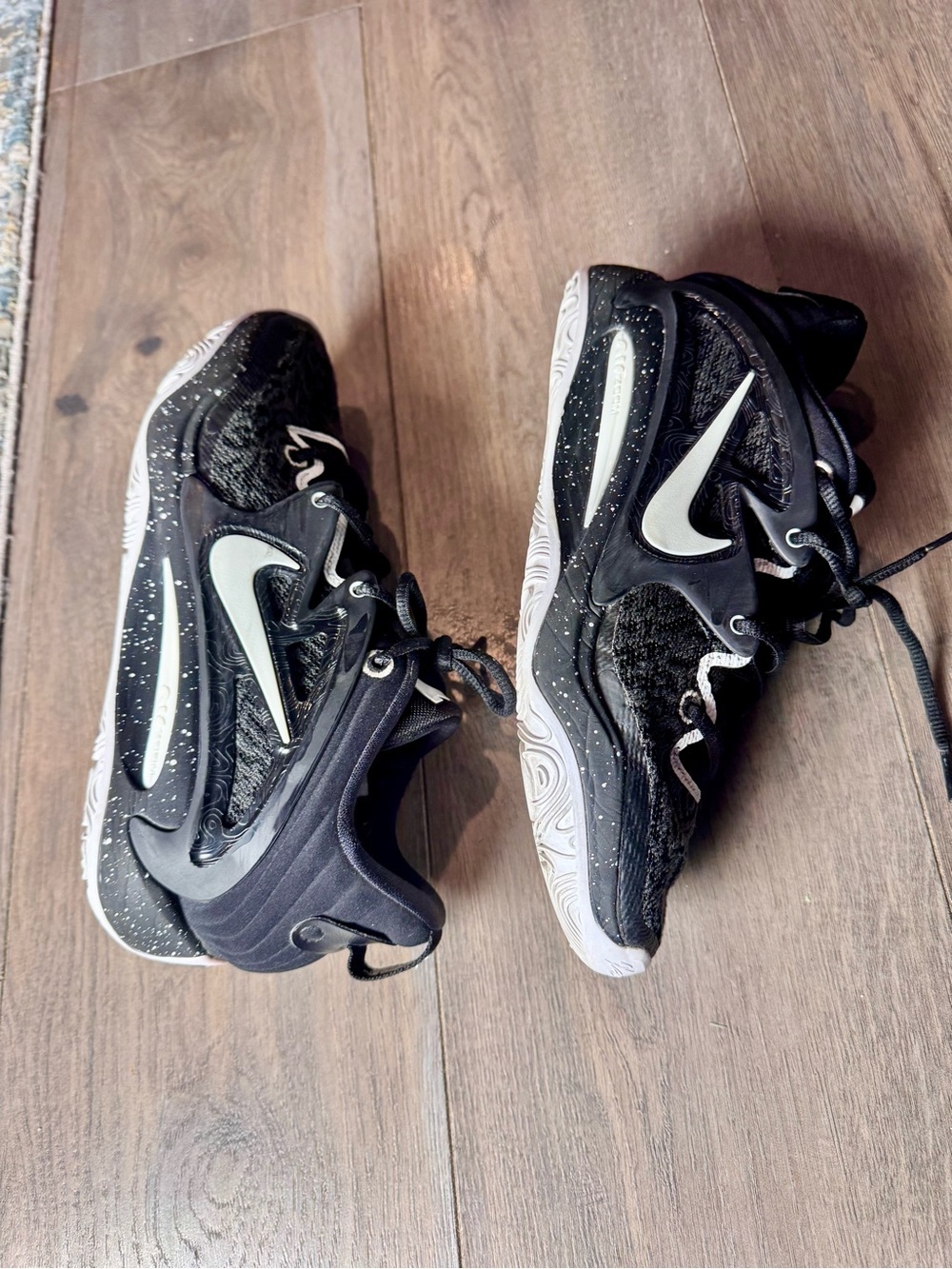 Nike KD 15 TB Black White Speckled Basketball Shoes Men’s 7.5